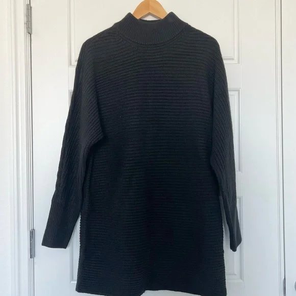 Gianni Bini BlackTurtleneck Long Sleeve Sweater Dress Size Medium - Picture 2 of 6